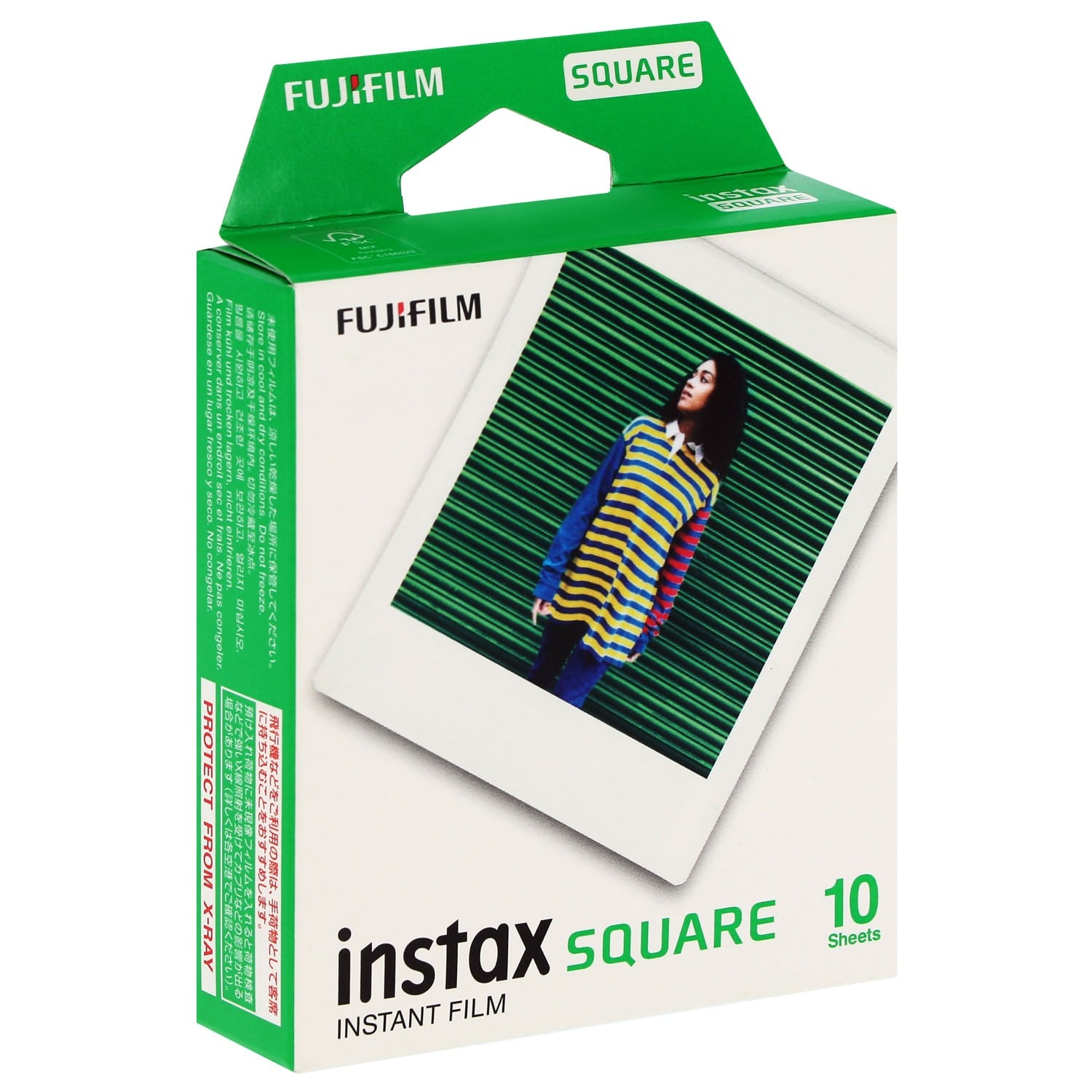 Film instantané FUJI Instax Square - Cadre Noir - Pack 10 photos