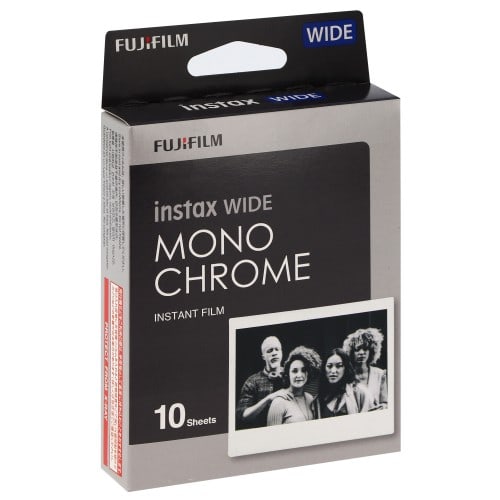Film instantané FUJI Instax wide Monochrome Noir & Blanc - Pack 10 photos