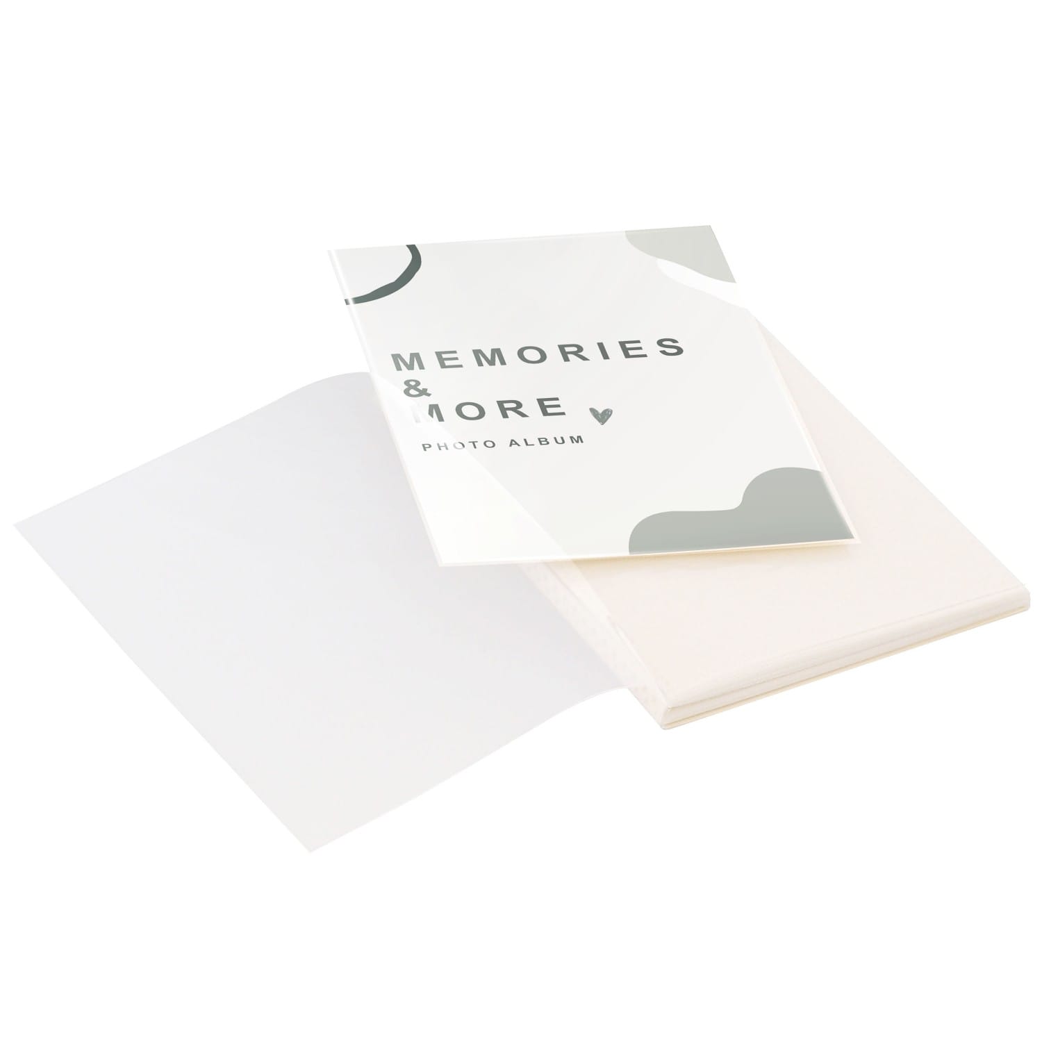 Mini album DEKNUDT pochettes sans mémo - 36 pages blanches - 36 photos -  Couverture 11,5x16cm - à l'unité