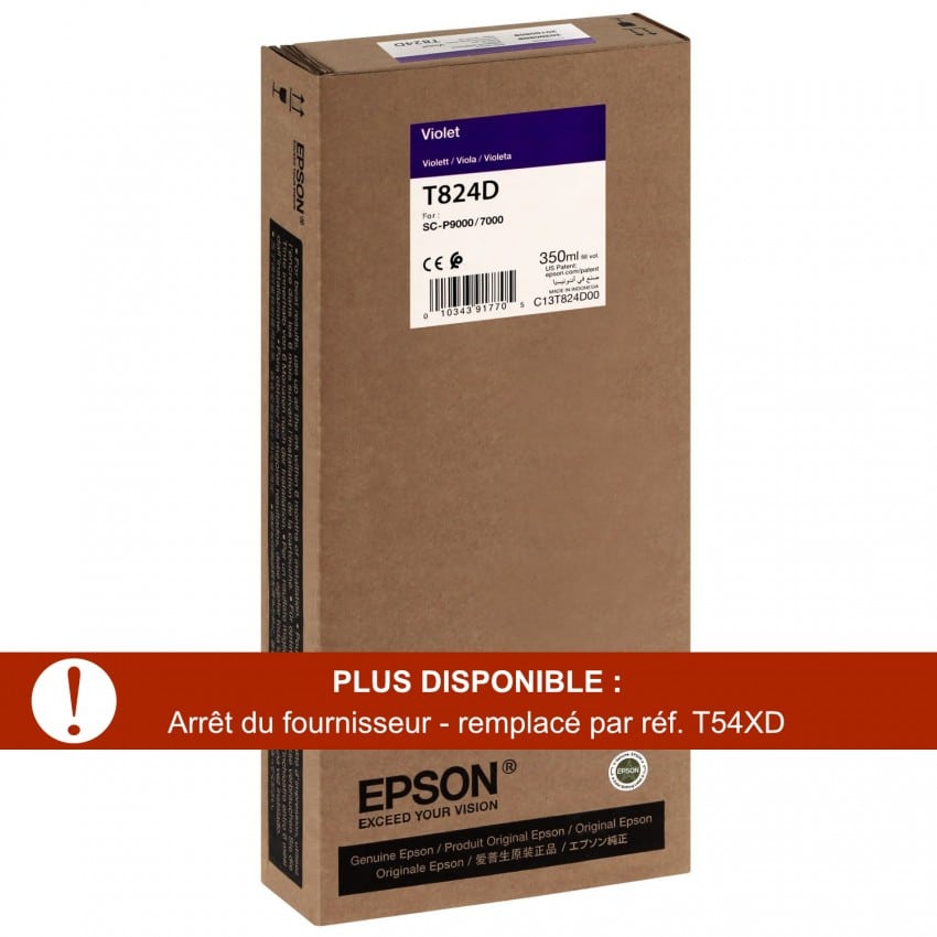 T824D Pour imprimante SC-P7000V/9000V Violet - 350ml