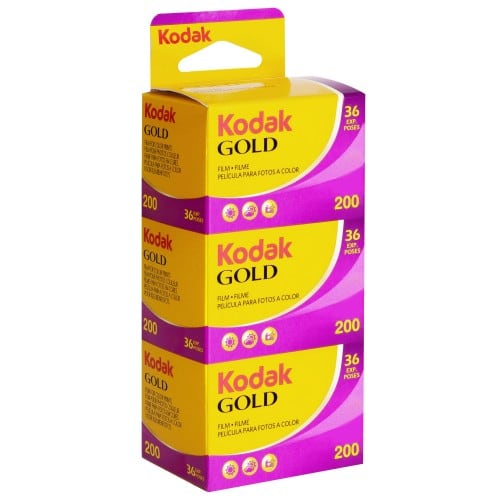 KODAK - Film couleur Gold 200 iso 135/36P Tripack