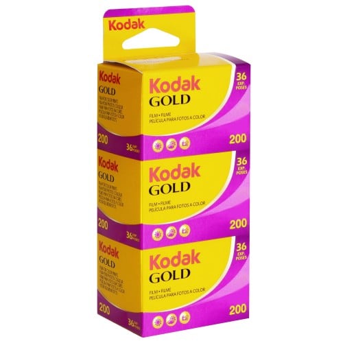 KODAK - Film couleur Gold 200 iso 135/36P Tripack - Vendu par 10