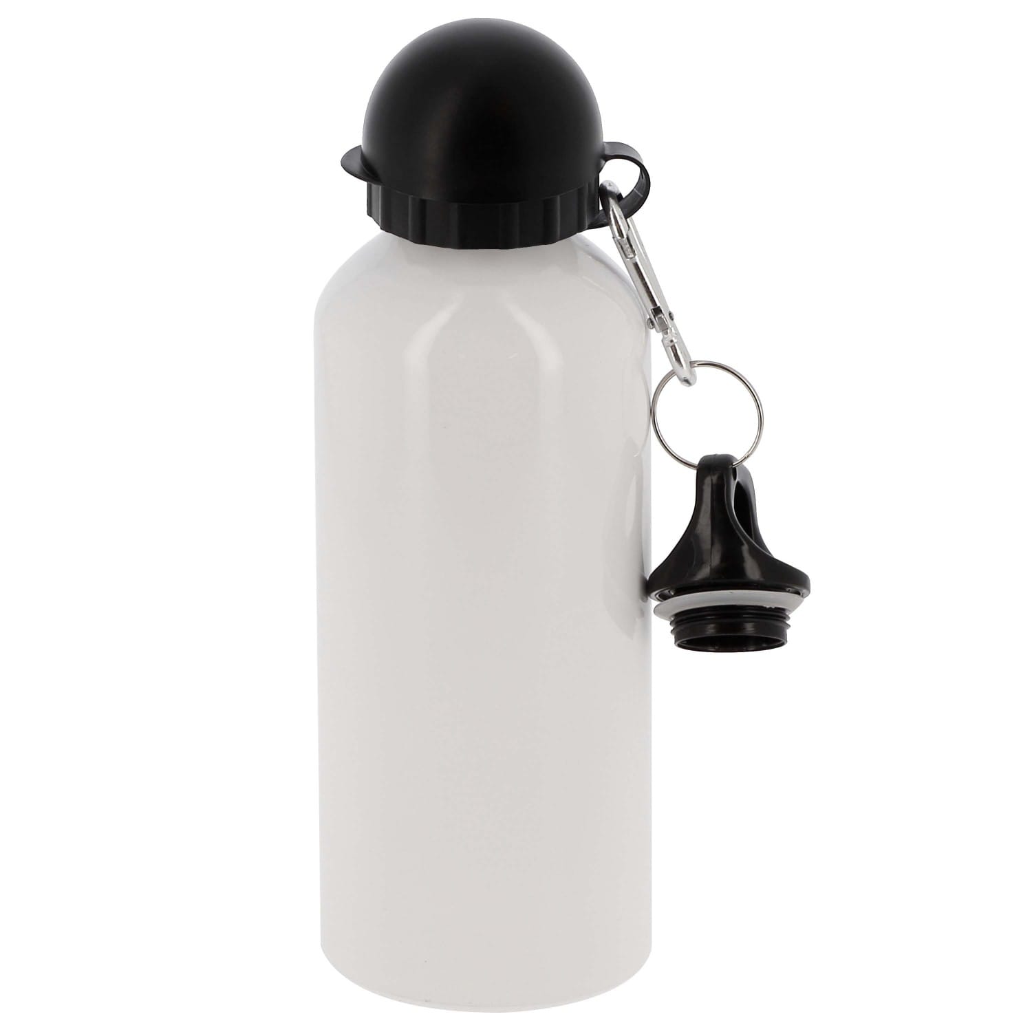 Bouteille d'eau en Aluminium de 750 ml avec bouchon à vis et mousqueton