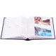 pochettes avec mémo AGRUMES - 100 pages blanches - 200 photos 11,5x15cm - Couverture bleue  22,4x25,4cm - Lot de 2 albums