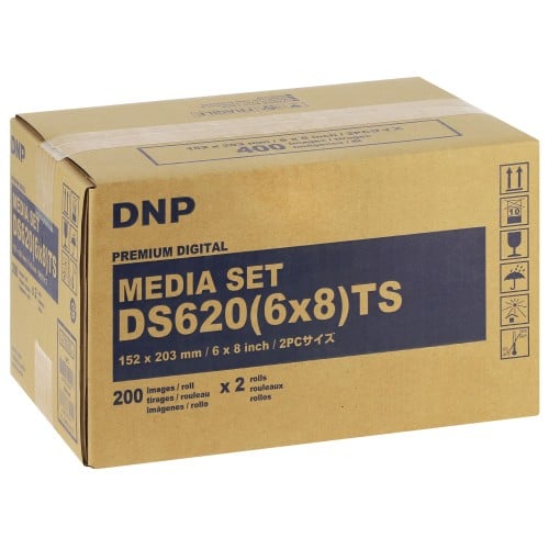 DNP - Consommable thermique pour DS620 (Premium Digital) - 15x20cm - 400 tirages - perforé pour 3x 5x20cm (spécial événementiel)