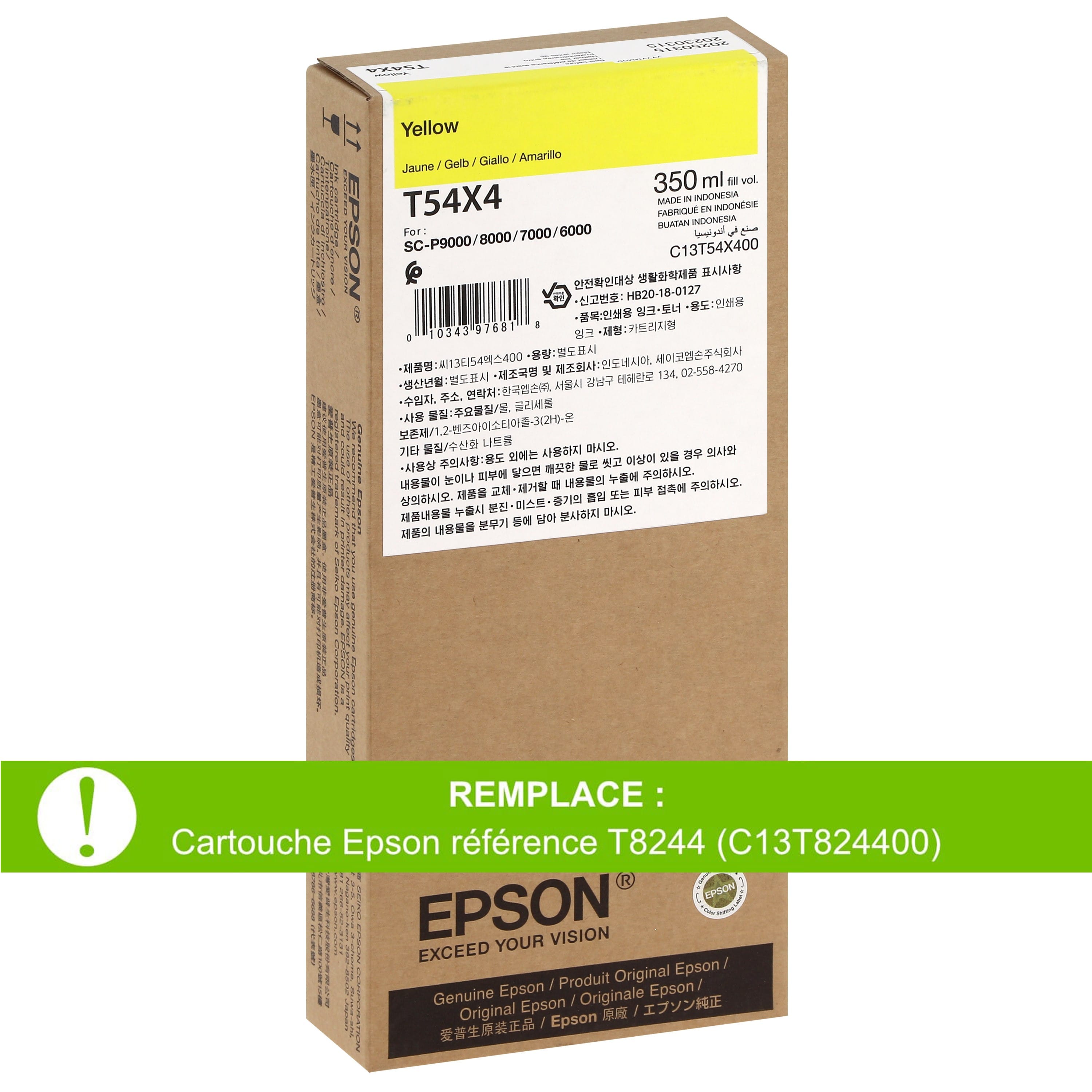 Cartouche d'encre traceur EPSON T54X7 pour imprimante SureColor SC