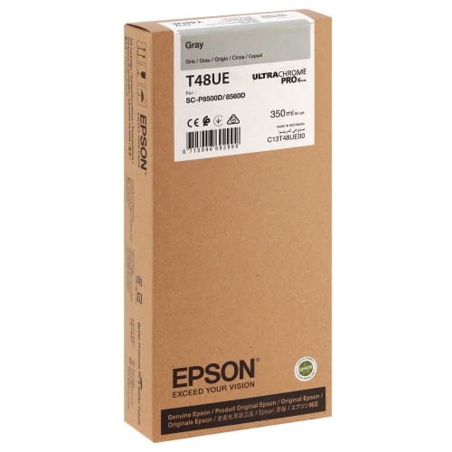 EPSON - Cartouche d'encre traceur T48UE pour imprimante SureColor SC-P6500D et SC-P8500D Gris - 350ml