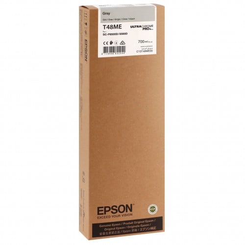 EPSON - Cartouche d'encre traceur T48ME pour imprimante SureColor SC-P6500D et SC-P8500D Gris - 700ml