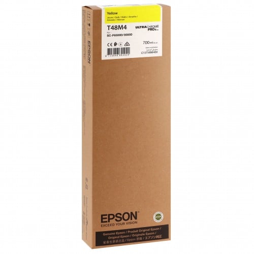 EPSON - Cartouche d'encre traceur T48M4 pour imprimante SureColor SC-P6500D et SC-P8500D Jaune - 700ml