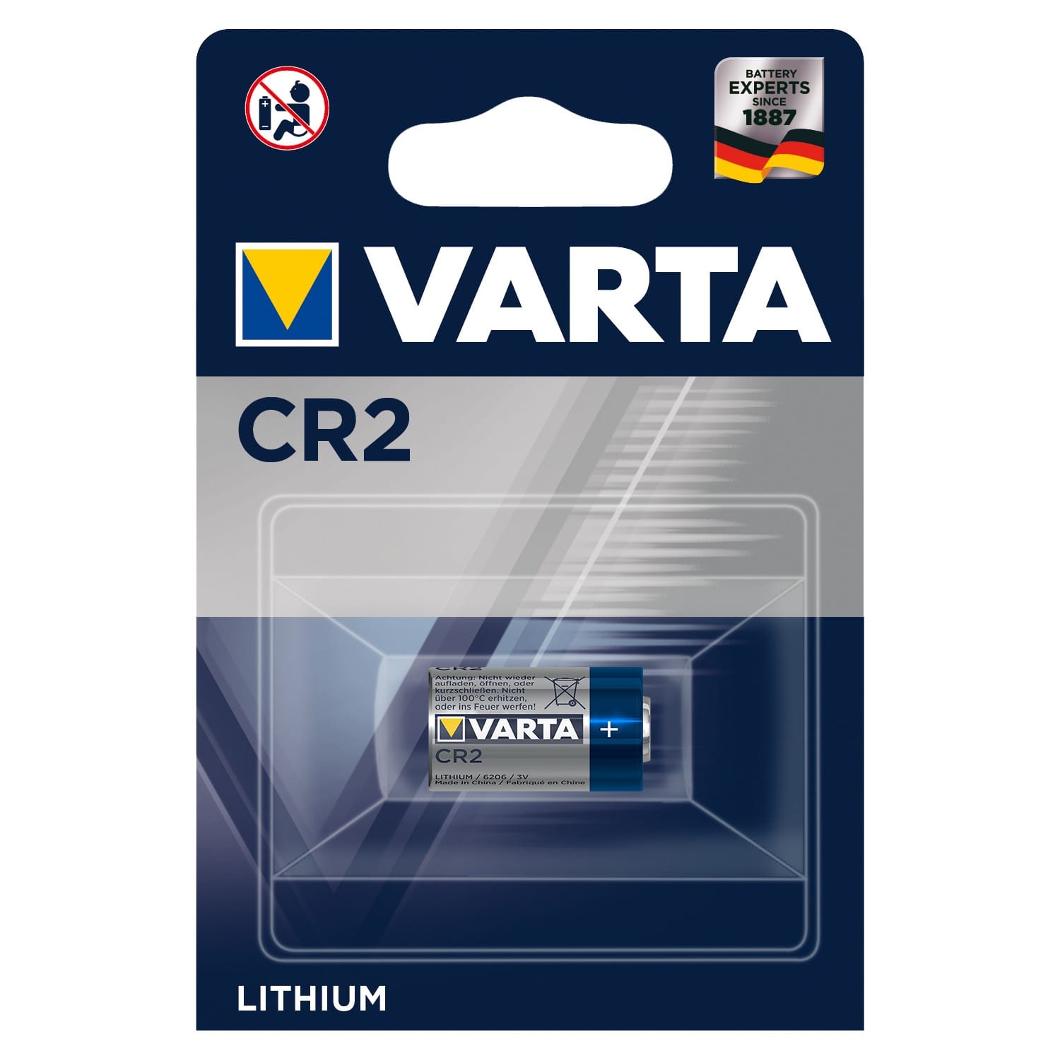Pile lithium CR2 CR17355 3V VARTA ULTRA - Blister de 1 pile