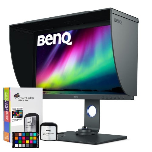 BenQ - Ecran LED SW271C Pro IPS 27" Dalle 4K Ultra Haute Définition + casquette et sonde ColorChecker Display Pro