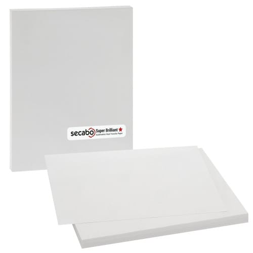 SECABO - Papier sublimation pour transfert Super Brillant - Format A4 - 120g/m² - Pack de 100 feuilles