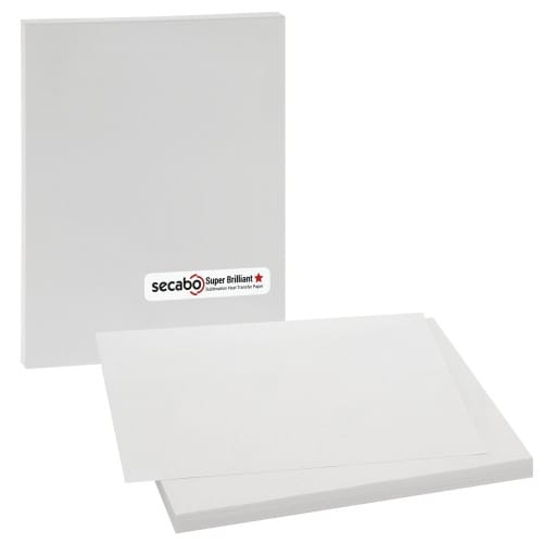 SECABO - Papier sublimation pour transfert Super Brillant - Format A4 -  120g/m² - Pack de 100 feuilles