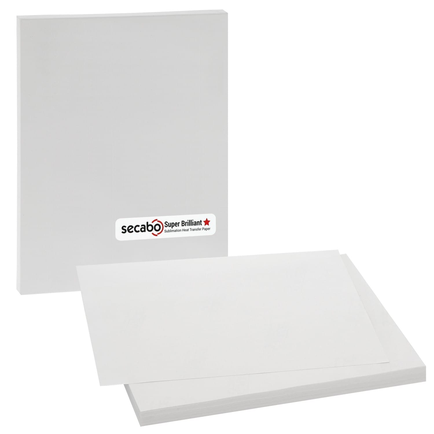 Papier sublimation SECABO pour transfert Super Brillant - Format A4 -  120g/m² - Pack de 100 feuilles