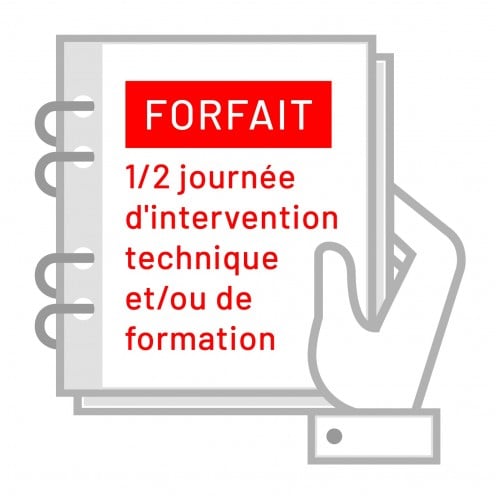 Forfait 1/2 journée d''intervention technique et/ou de formation