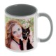 Mug blanc & gris 330ml pour sublimation (à l''unité)