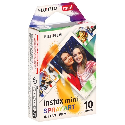 FUJI - Film instantané Instax Mini - Spray Art - Pack de 10 photos