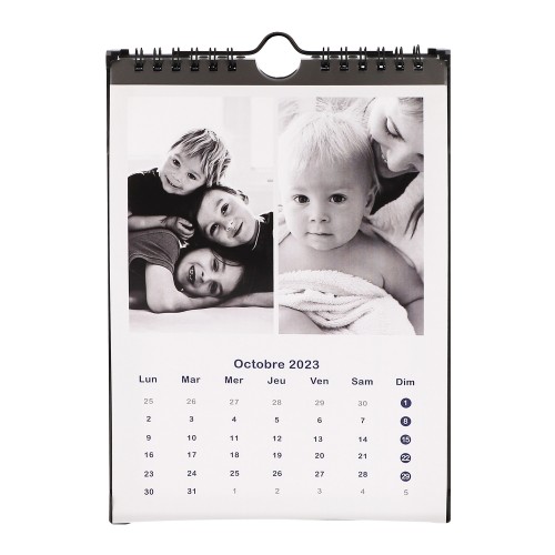 MBTECH - Support calendrier mural “Peel & Stick” - Collection Photo & Création - Pour 13 photos 15x20cm