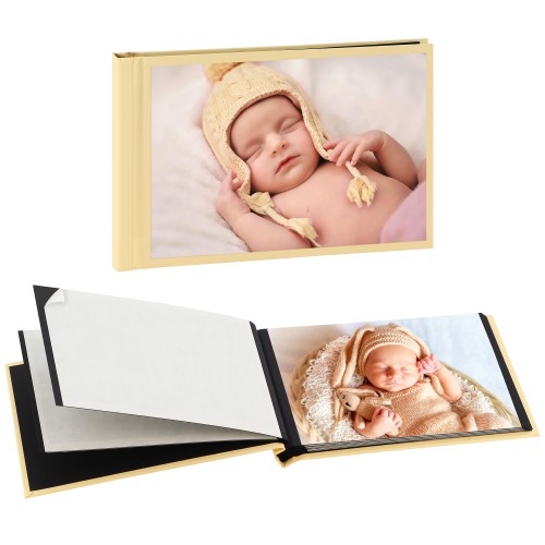 MBTECH - Album photo “Peel & Stick” -  Collection Photo & Création - Pour 20 + 1 photos 10x15cm - Couverture BEIGE