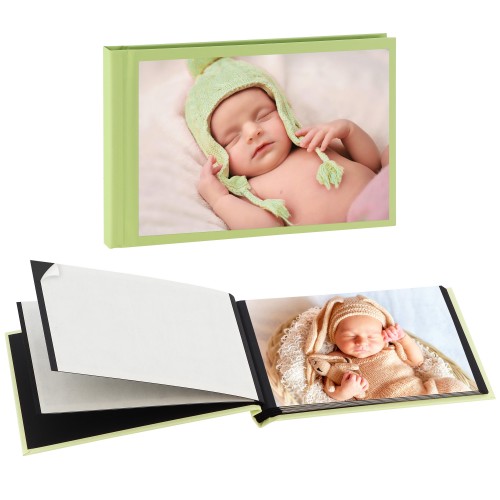 MBTECH - Album photo “Peel & Stick” -  Collection Photo & Création - Pour 20 + 1 photos 10x15cm - Couverture VERTE