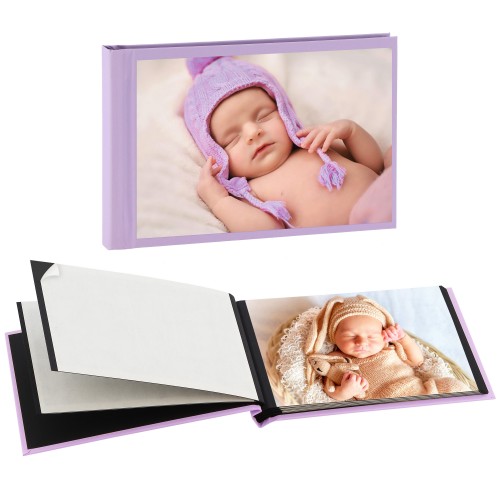 MBTECH - Album photo “Peel & Stick” -  Collection Photo & Création - Pour 20 + 1 photos 10x15cm - Couverture VIOLETTE