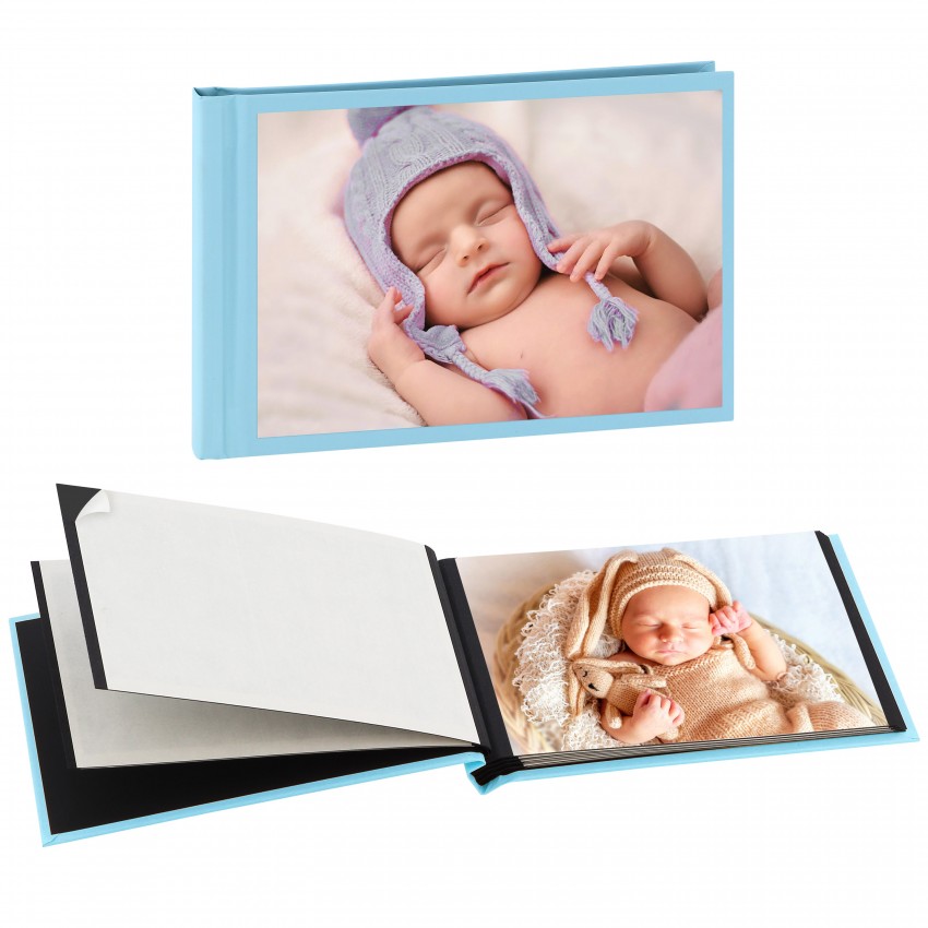 Album photo peel & stick 20 + front 10x15 Bleu