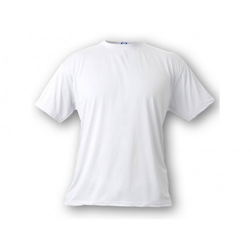 T-shirt enfant - Blanc - Polyester 8 ans / 128cm pour sublimation (l'unité)