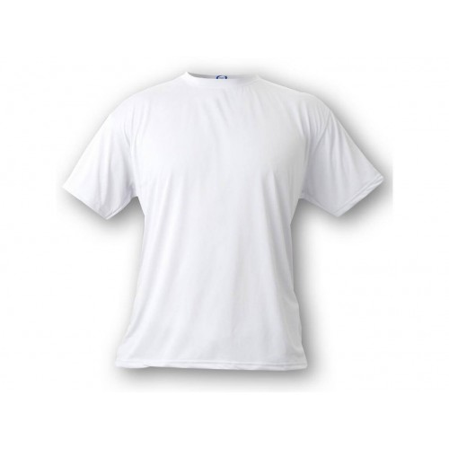 T-shirt enfant - Blanc - Polyester 12 ans / 152cm pour sublimation (l'unité)