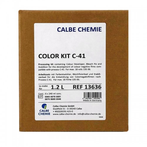 CALBE - Kit de développement C-41 Color Kit - 6 bouteilles pour faire 1,2L (13636)