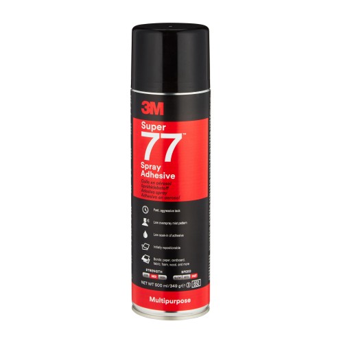 3M - Bombe spray colle multi-usage Super 77 - 500ml