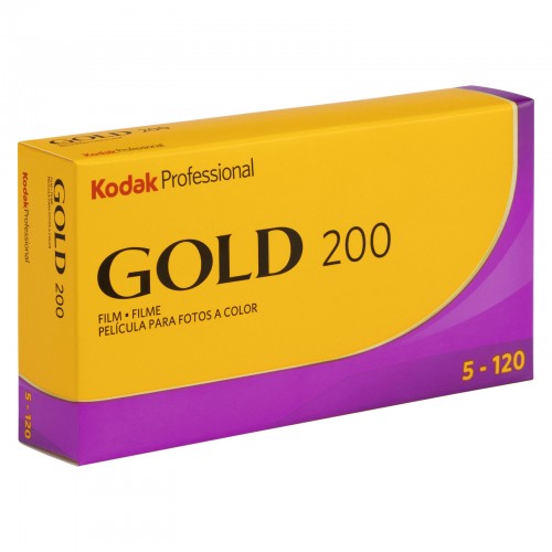 KODAK - Film couleur Gold new 200 ISO format 120 - Pack de 5
