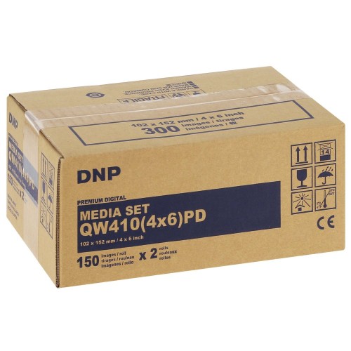 DNP thermique papier 10x15 Premium Digital pour DP-QW410 (300v) (Reconditionné)