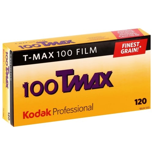 KODAK - Film noir et blanc TMAX 100 Format 120 - Pack de 5 (Reconditionné)