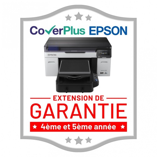 EPSON - Extension de garantie CoverPlus 4ème et 5ème année pour SureColor SC-F2200 (CP05OSSECK80)