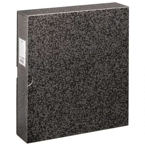 HAMA - Classeur avec anneaux pour diapos, négatifs et photos - Couverture Noire 31x33,5cm - 4 anneaux diamètre 4,5cm - Livré avec étui