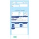 Pochette d''ordre BLEU - Carton de 500 (avec code barre et ticket client détachable)