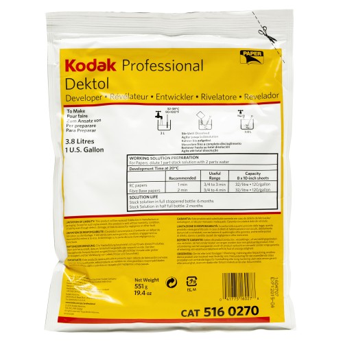 KODAK - Révélateur papier Dektol - Sachet de 551g pour 3,8L (réf. 5160270)