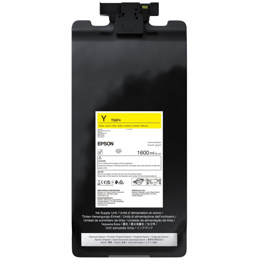 T56F4 UltraChrome Pro12 pour imprimante SC-P20500 - JAUNE - 1,6L