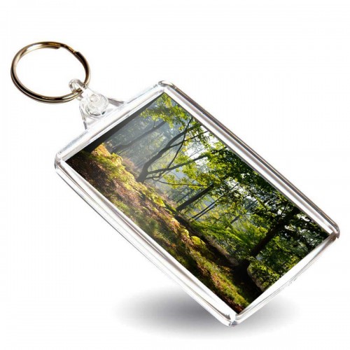 MB Tech Pro - Porte-clef photo rectangle - Plastique - pour photo 7x4,5cm - Sachet transparent individuel