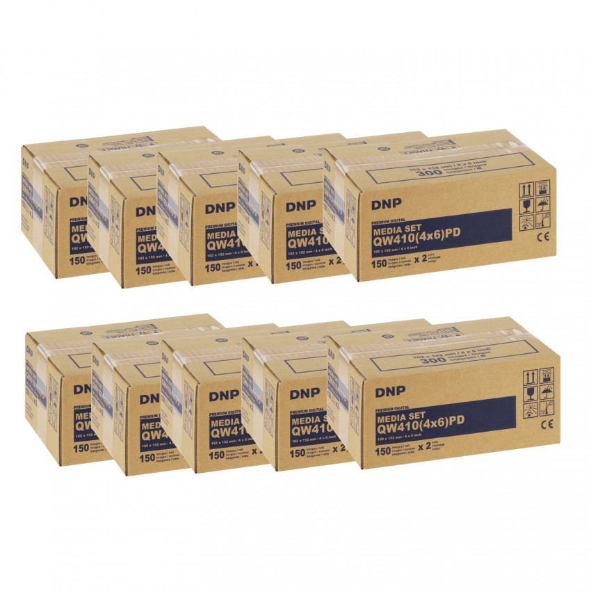 pour DP-QW410 (Premium Digital) - 300 tirages 10x15 - Pack de 10 cartons