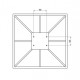 Secabo Plateau de base 38x38cm pour SMART