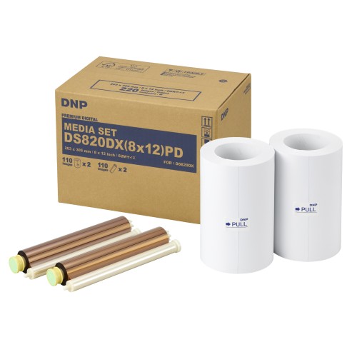 DNP - Consommable thermique simple face Premium Digital 20x30 (8x12”) pour DS820DX - 220 tirages