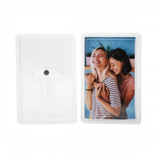 PIP-PRO - Magnet cadre photo transparent plastique - Format 7 X 4,5 cm