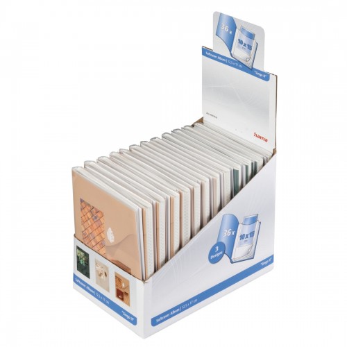 HAMA - pochettes sans mémo SINGO II - 36 pages blanches - 36 photos - Couverture Coloris aléatoire 12x16,5cm