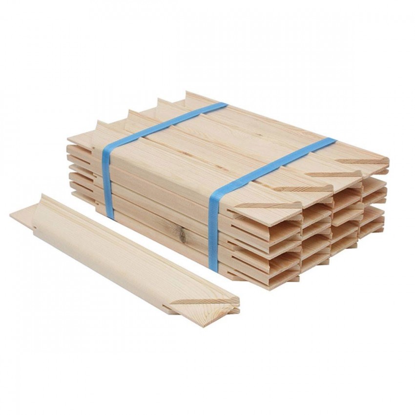 bois section 19x45mm longueur 70cm + 40 clés de tension (Lot de 20)