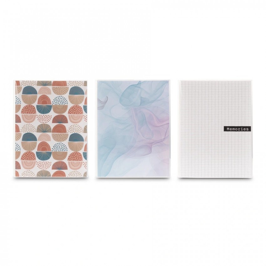 sans mémo DESIGNLINE II - 24 pages blanches - 24 photos 10x15cm - Couverture Coloris Rétro 12x16,5cm