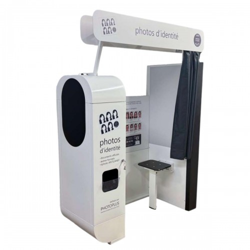 MB TECH - Cabine identité IDEKAB + réflex Canon EOS-2000D - Pour DNP DS620 ou DSRX1HS (vendues séparément)
