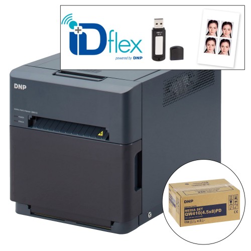 QW410 avec Dongle ID+Flex + 1 carton de consommables Premium Digital pour 220 tirages (DPQW1015PD)