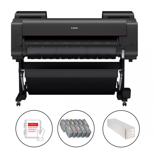 CANON - Kit imprimante grand format ImagePROGRAF PRO-4600 - Largeur 44" (1118mm) + jeu d’encre supplémentaire + papier + forfait installation