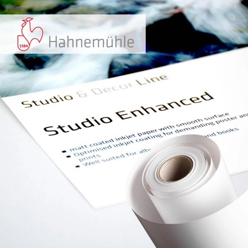 HAHNEMÜHLE - Papier jet d'encre Studio Enhanced Bright White - 210g - 44" (111,8cm x 30m)
